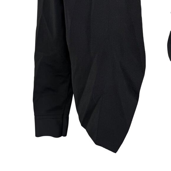 MM Lafleur Womens Black Tight Knit Stretch Rayon Cardigan Jacket Open Sweater M - Picture 6 of 16